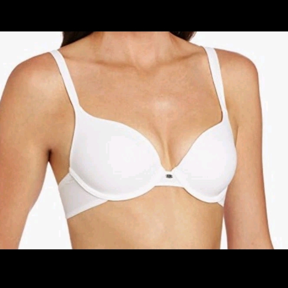 Vassarette Heavenly Ultra Soft Lightly Lined Bra Ivory White Sz 38C #75269